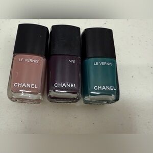 CHANEL Le Vernis Nail Polish Set - Nude, Dark Purple, Teal